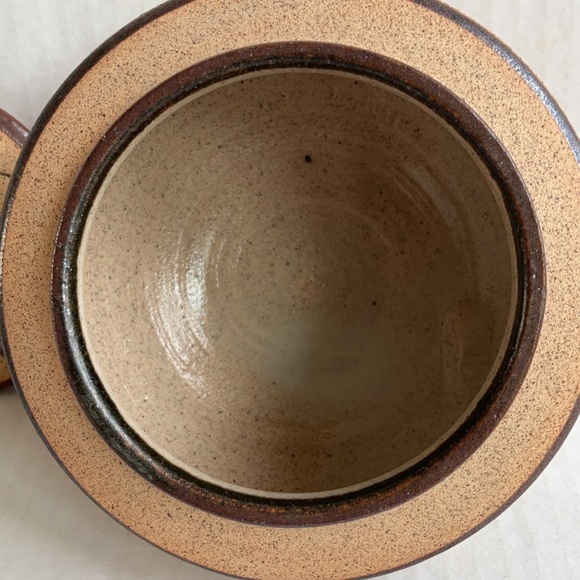 Netz Pottery Mexico Tonala fern leaf covered trinket dish bowl - Picture 8 of 15